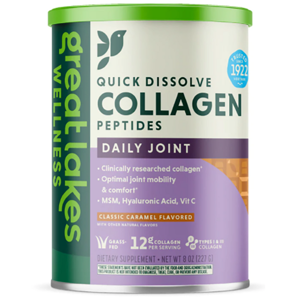 Great Lakes Wellness - Collagen Peptides Caramel  8 Oz - Cozy Farm 