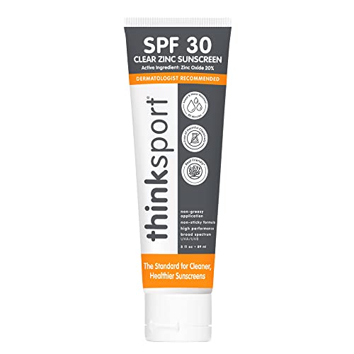 Thinksport Snscrn Clear Zinc SPF 30 (Pack of 3 - 3 Fl Oz) - Cozy Farm 