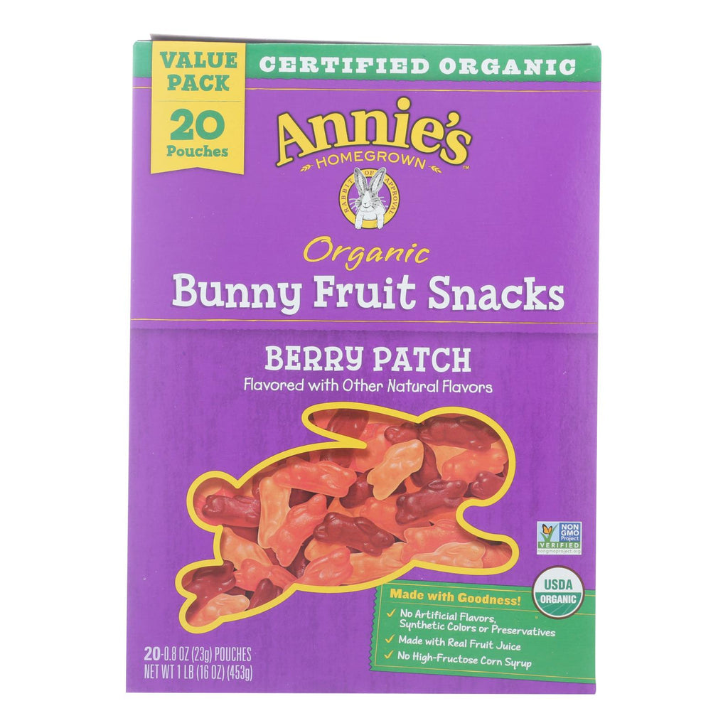Annie's Homegrown - Frut Snak Oogii Berry Patch (Pack of 6-16 Oz) - Cozy Farm 