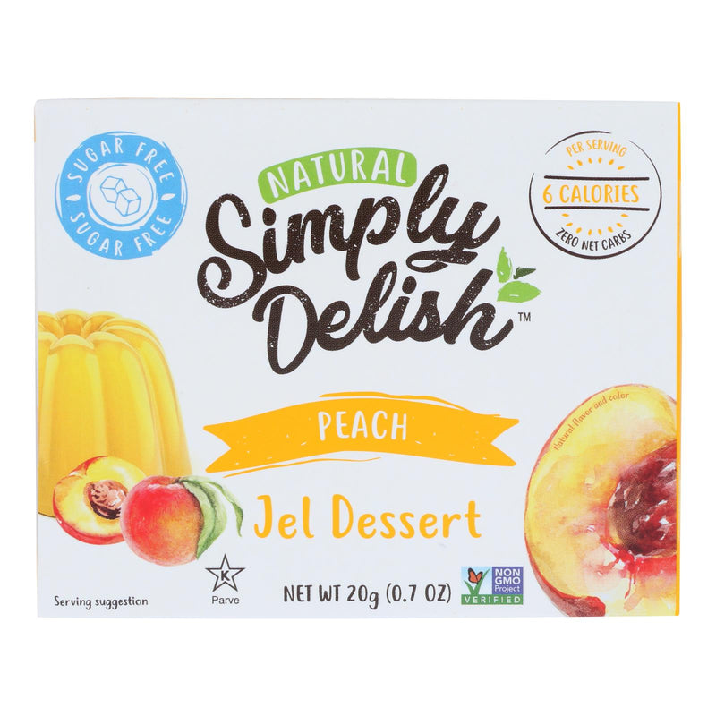 Simply Delish Peach Jelly Dessert, 1.6 Oz., Pack of 6 - Cozy Farm 
