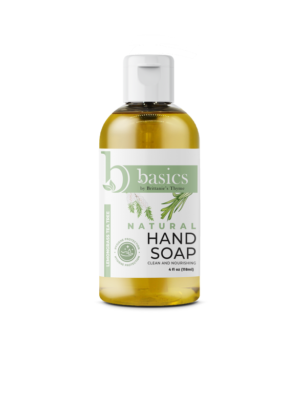 Brittanie's Thyme - Hand Soap Basics Lemongrass Tea Tree (4 Fl Oz) - Cozy Farm 
