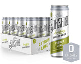 Sunshine ENRG Water, Sparkling Citrus Lime, 12 fl oz (Case of 12) - Cozy Farm 