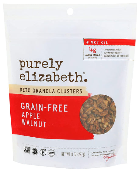 Purely Elizabeth  Grain & Gluten Free Apple Walnut Clusters (Pack of 6-8oz) - Cozy Farm 