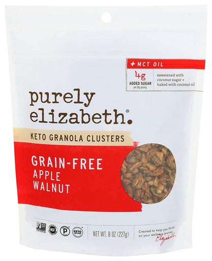 Purely Elizabeth  Grain & Gluten Free Apple Walnut Clusters (Pack of 6-8oz) - Cozy Farm 