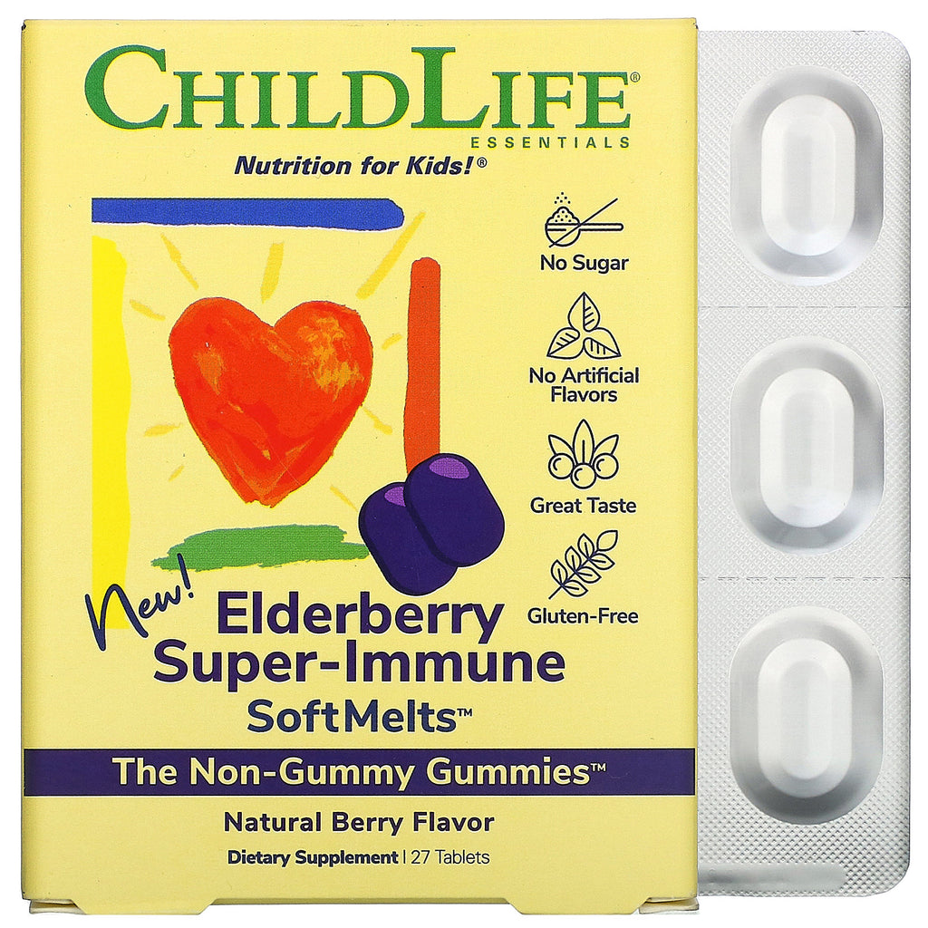 lts  ChildLife Essentials - Elbry Super Immune Softchew (Pack of 27 Tablets) - Cozy Farm 
