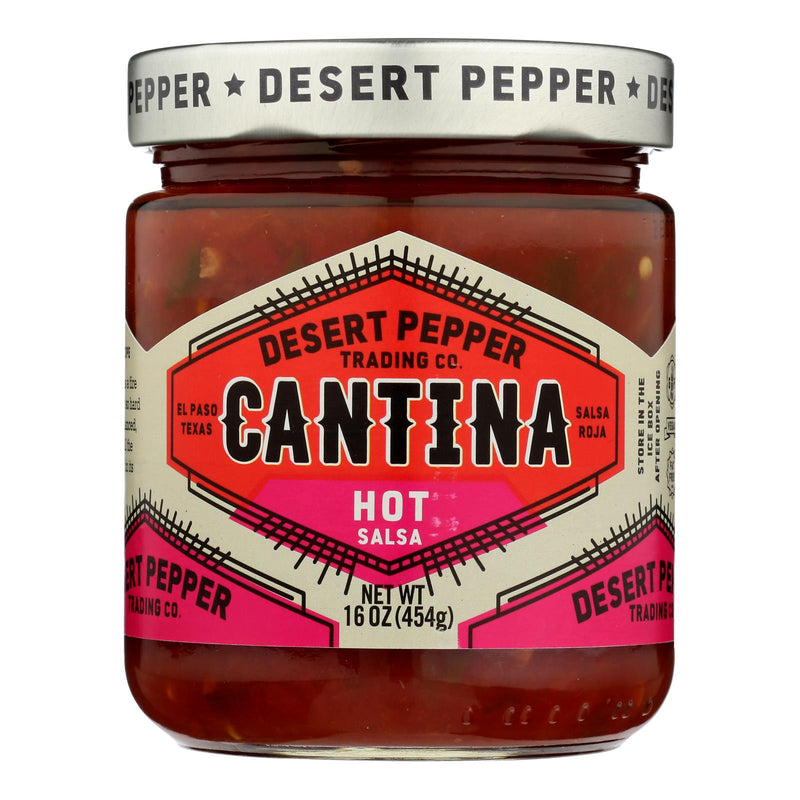 Desert Pepper Trading Cantina Salsa - Hot Red (6 - 16 Oz Bottles) - Cozy Farm 