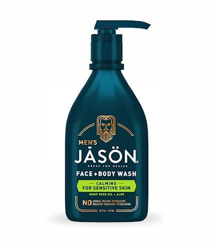 Jason Face/Body Wash for Men, Calming - 16 Fl Oz - Cozy Farm 