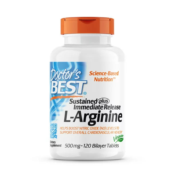 Doctor's Best L-Arginine Stand & Immediate Release (Pack of 120 Tablets) - Cozy Farm 