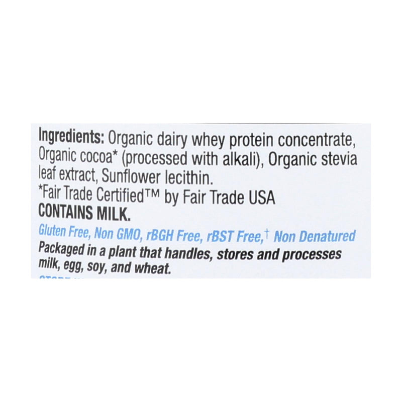 Teras Whey Organic Fair Trade Certified Dark Chocolate Cocoa Whey Protein Powder, 12 Oz. - Cozy Farm 