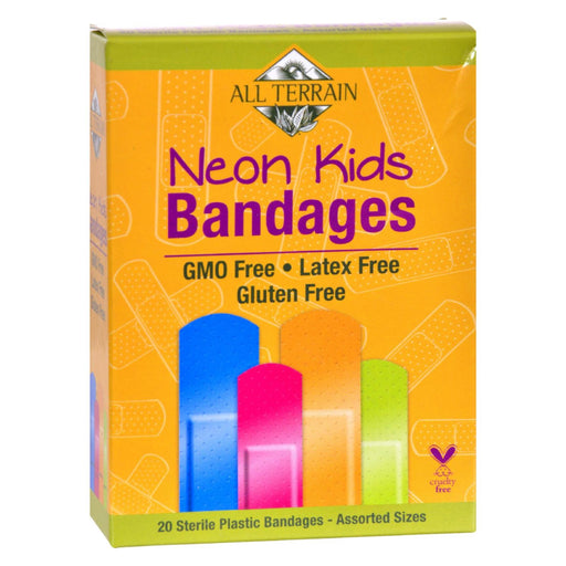 All-Terrain Neon Assorted Kids Bandages (Pack of 20) - Cozy Farm 