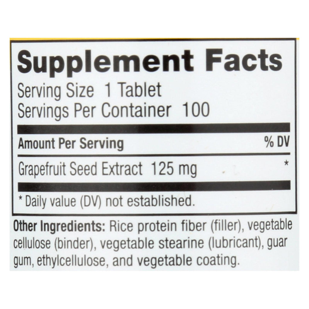 Nutribiotic Grapefruit Seed Extract 125 Tablets (Pack of 100) - Cozy Farm 