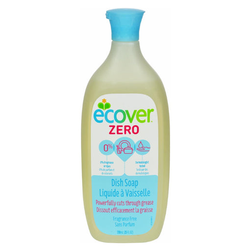 Ecover Zero Fragrance Free Dish Soap Liquid (25 Fl Oz, Case of 6) - Cozy Farm 