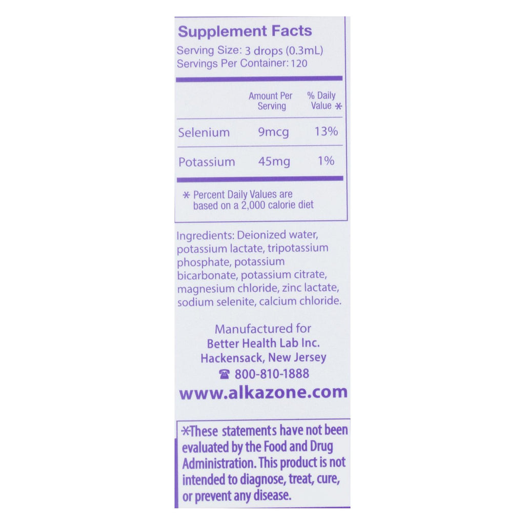 Alkazone Alka(l)line Booster Drops with Antioxidant (Pack of 1.2 Fl Oz.) - Cozy Farm 