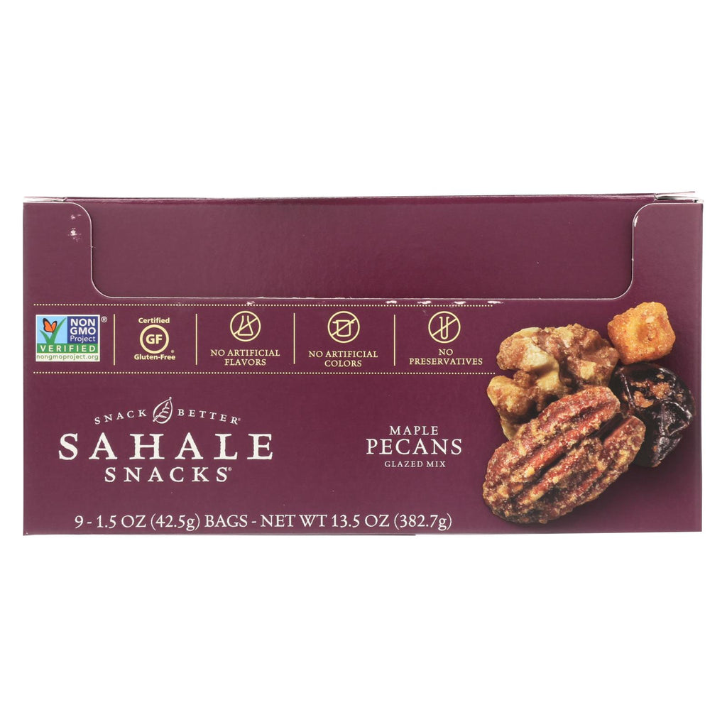 Sahale Snacks Maple Pecan Glazed Mix, 9 - 1.5 Oz. Bags - Cozy Farm 