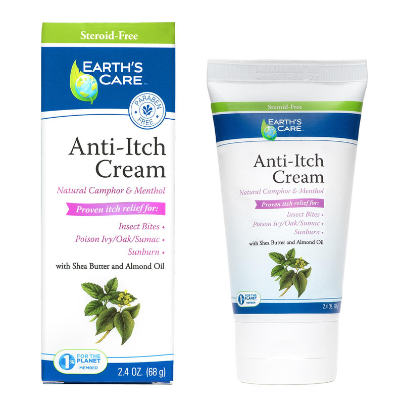 Earth's Care Anti-Itch Cream for Relief of Itching, 2.4 Oz. - Cozy Farm 