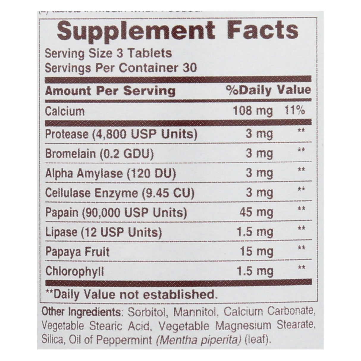 American Health Super Papaya Enzyme Plus Chewable Tablets for Digestion Support (90 Ct) - Cozy Farm 