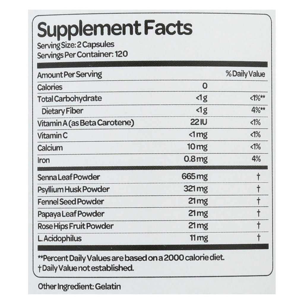 Health Plus Super Colon Cleanse 500 mg (240 Capsules) - Cozy Farm 