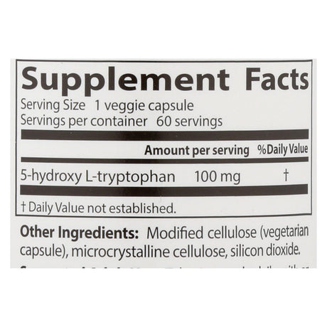 Doctor's Best 5-HTP 100mg for Mood and Sleep Support (Pack of 60 Vcaps) - Cozy Farm 
