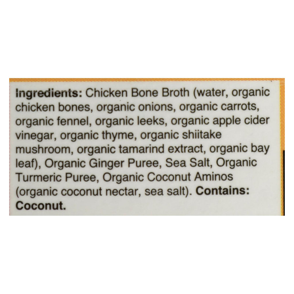 Kettle and Fire Bone Broth Turmeric Ginger Chicken (Pack of 6) - 16.9 Oz. - Cozy Farm 