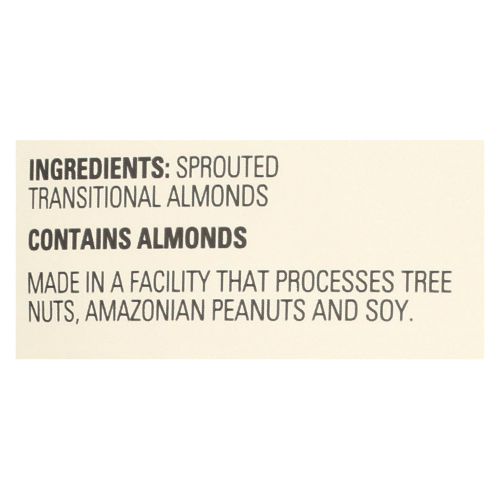Living Intentions Sprouted Unsalted Almonds (Pack of 4) - 16 Oz - Cozy Farm 