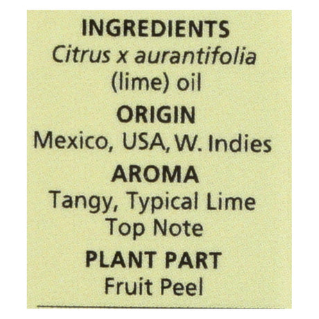 Aura Cacia Lime Essential Oil (0.5 Fl Oz) - Cozy Farm 