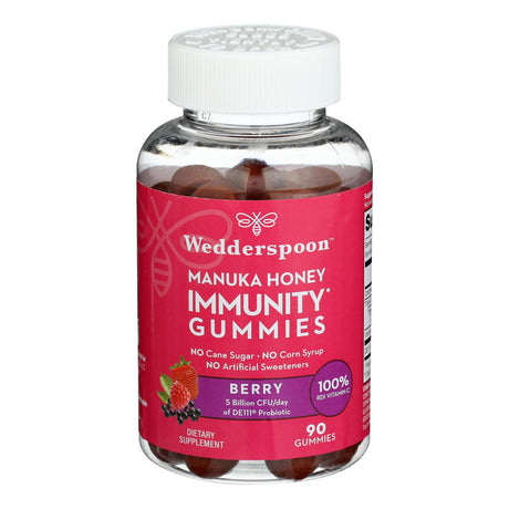 Wedderspoon Manuka Honey Immun Gummy Berry (90) - Cozy Farm 