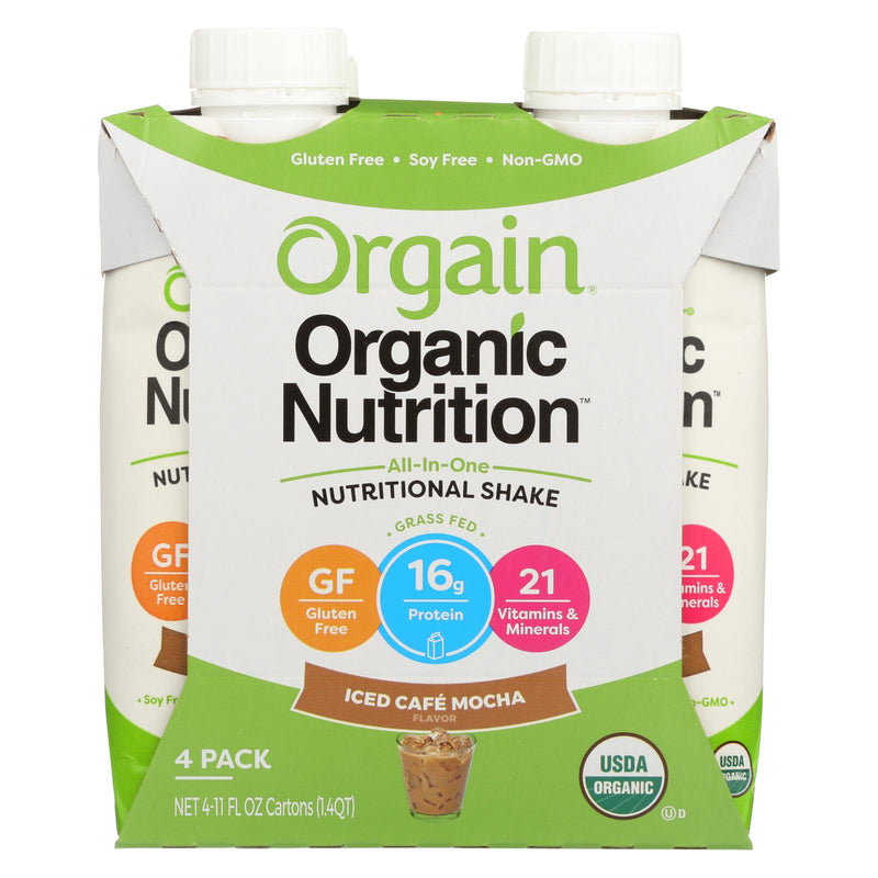 Orgain Nutritional Shake - Iced Cafe Mocha (Pack of 3) - 11 Fl Oz. - Cozy Farm 