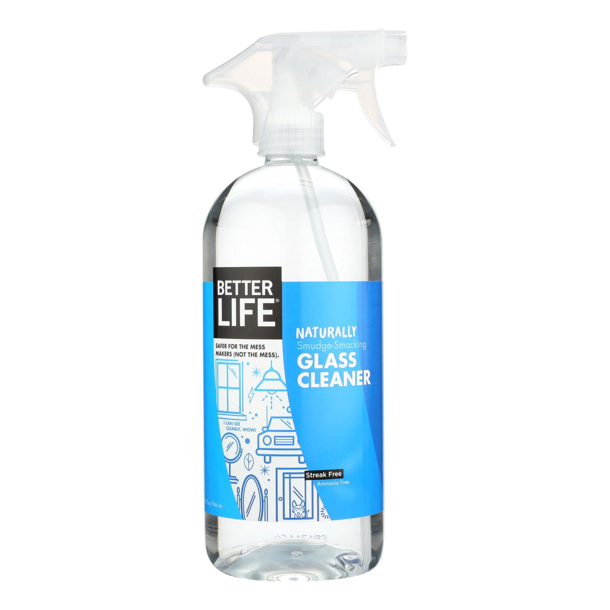BetterLife See Clearly Glass Cleaner, 32 Fl Oz - Cozy Farm 