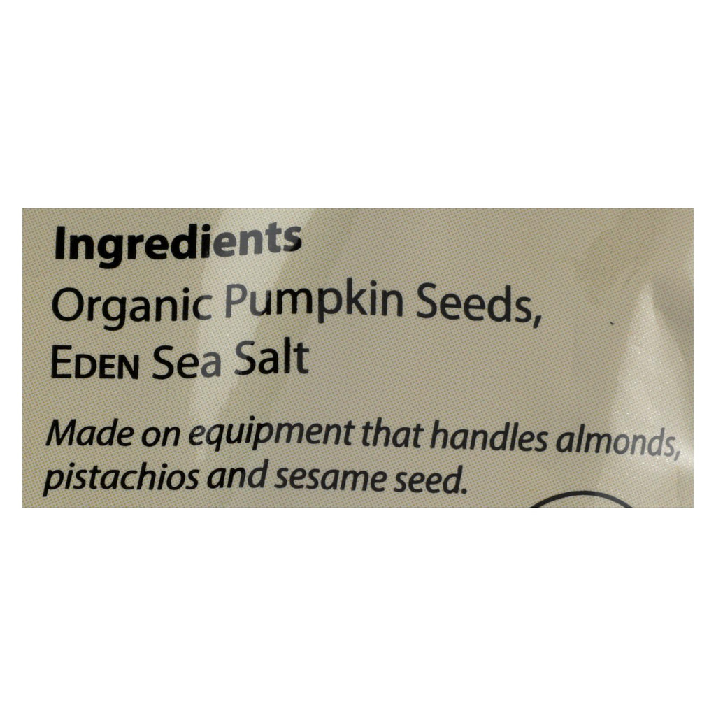 Eden Foods Dry Roasted Organic Pumpkin Seeds - 4 Oz. (Pack of 15) - Cozy Farm 