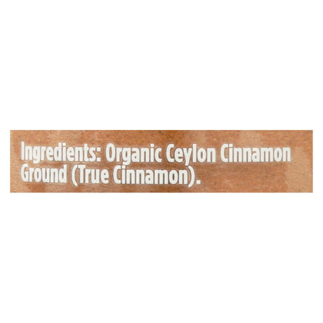 Spicely Organics Organic Cinnamon Ceylon Ground - 1.4 Oz., Pack of 3 - Cozy Farm 