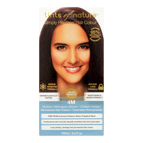 Tints of Nature 4m Medium Mahogany Brown Permanent Hair Color - 4.4 fl oz - Cozy Farm 