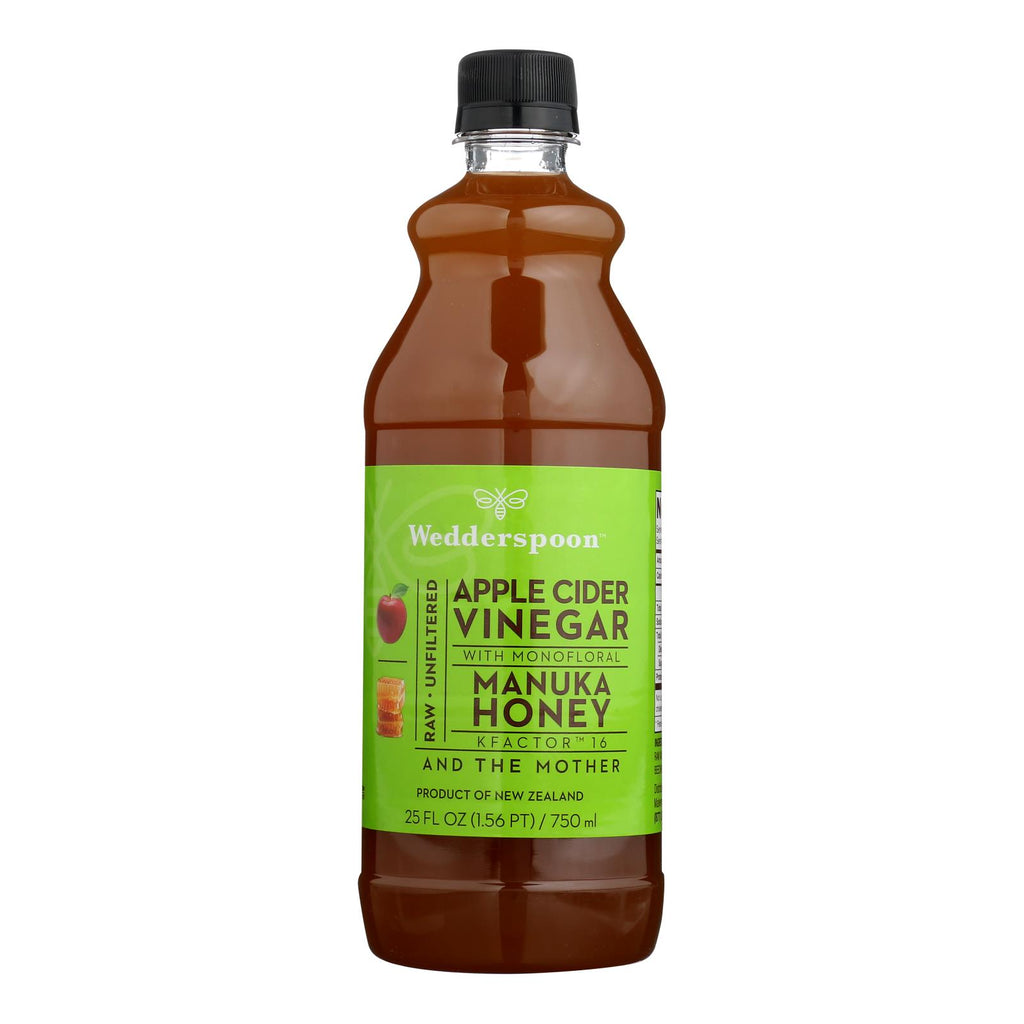 Wedderspoon Apple Cider Vinegar with Manuka Honey (Pack of 6 - 25 Fl Oz.) - Cozy Farm 