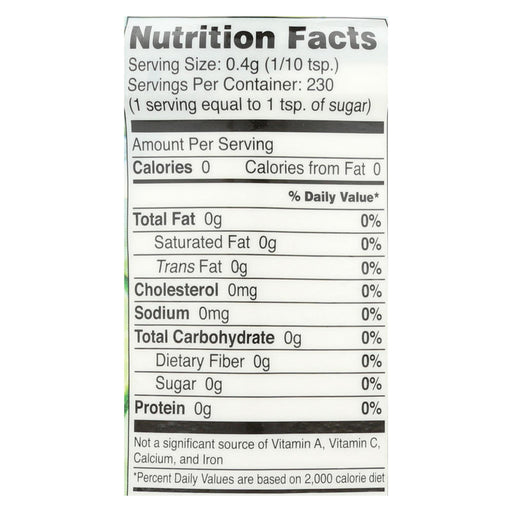 Sweet Leaf Organic Calorie-Free Stevia Sweetener, 3.2 Oz. - Cozy Farm 