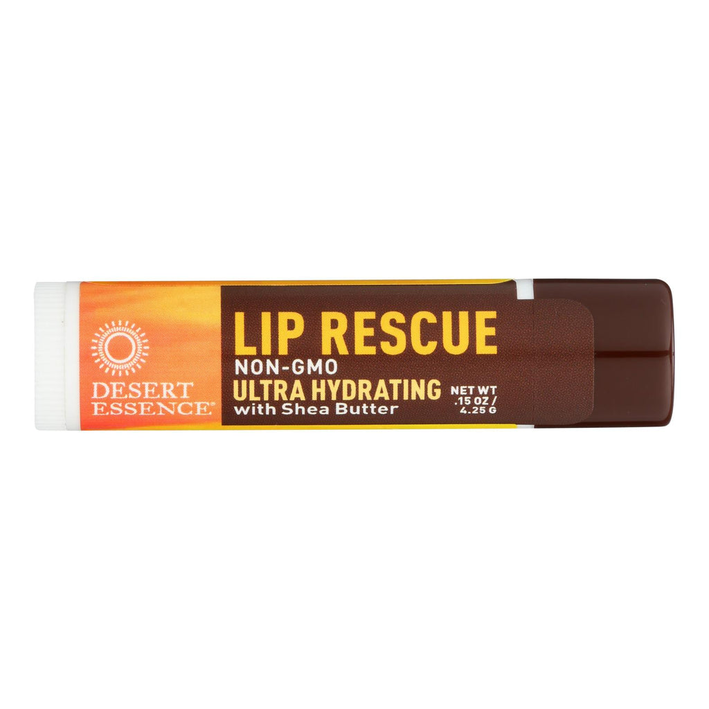 Desert Essence Lip Rescue with Shea Butter 0.15 Oz (Pack of 24) - Cozy Farm 