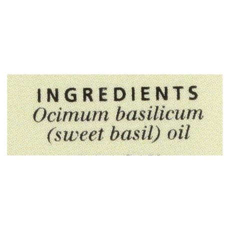 Aura Cacia Sweet Basil Pure Essential Oil - 0.5 Fl Oz - Cozy Farm 