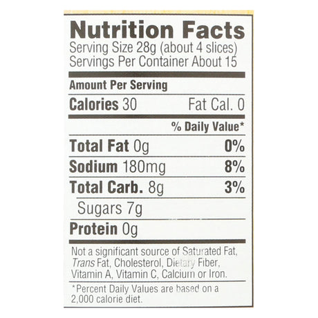 Woodstock Organic Bread and Butter Pickles (24 Oz., 6-Pack) - Cozy Farm 