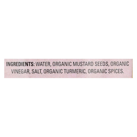 Organic Ville Stone Ground Organic Mustard (12 Pack - 12 Oz.) - Cozy Farm 