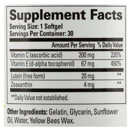 Quantum Research See Lutein Eye Health Support, 30 Softgels - Cozy Farm 