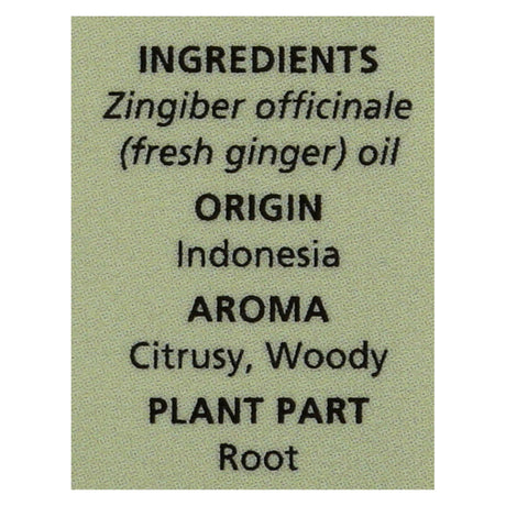 Aura Cacia Fresh Ginger Essential Oil, 0.5 Fl Oz - Cozy Farm 