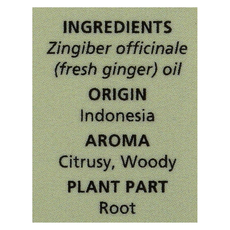 Aura Cacia Fresh Ginger Essential Oil, 0.5 Fl Oz - Cozy Farm 