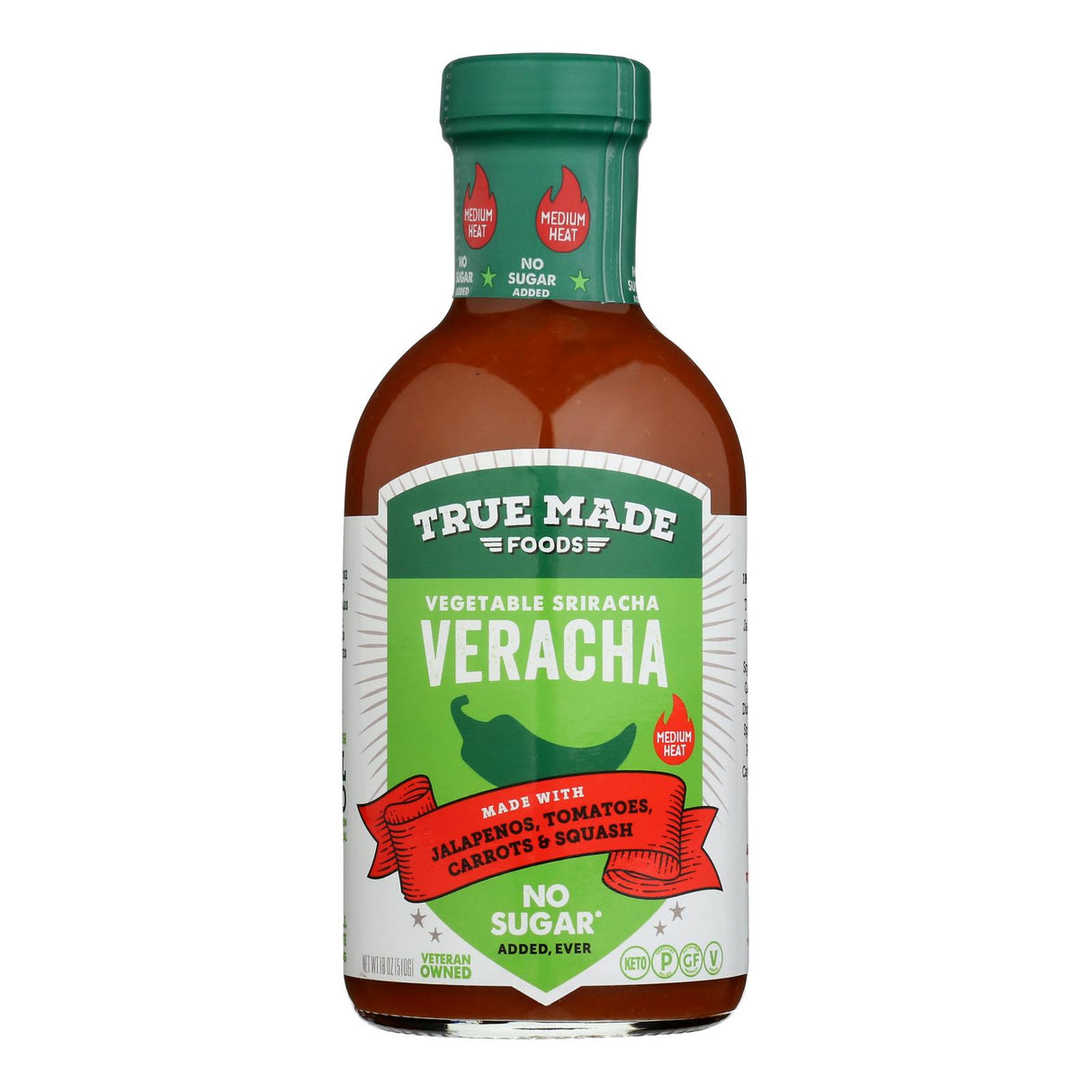 True Made Foods Sauce - Sriracha (Pack of 6) - 18 Oz. - Cozy Farm 