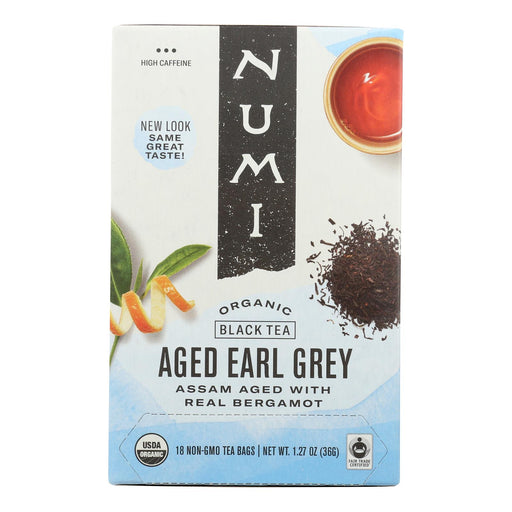 Numi Aged Earl Grey Bergamot Black Tea (Pack of 6 - 18 Tea Bags Each) - Cozy Farm 