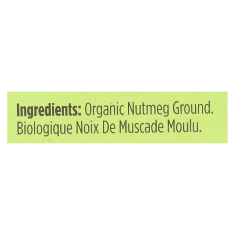 Spicely Organics USDA Certified Organic Nutmeg Ground, 0.4 Oz (Pack of 6) - Cozy Farm 