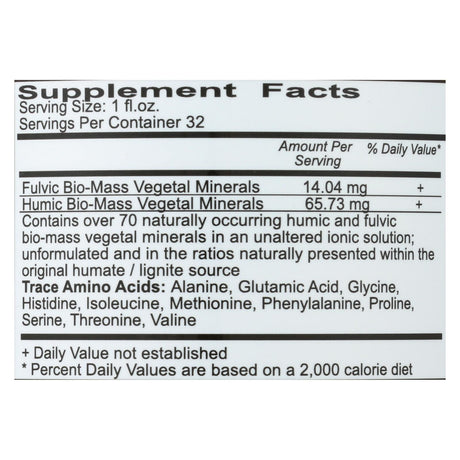 Vital Earth Minerals-  Fulvic-Humic Mineral Blend  (32 Fl Oz.) - Cozy Farm 