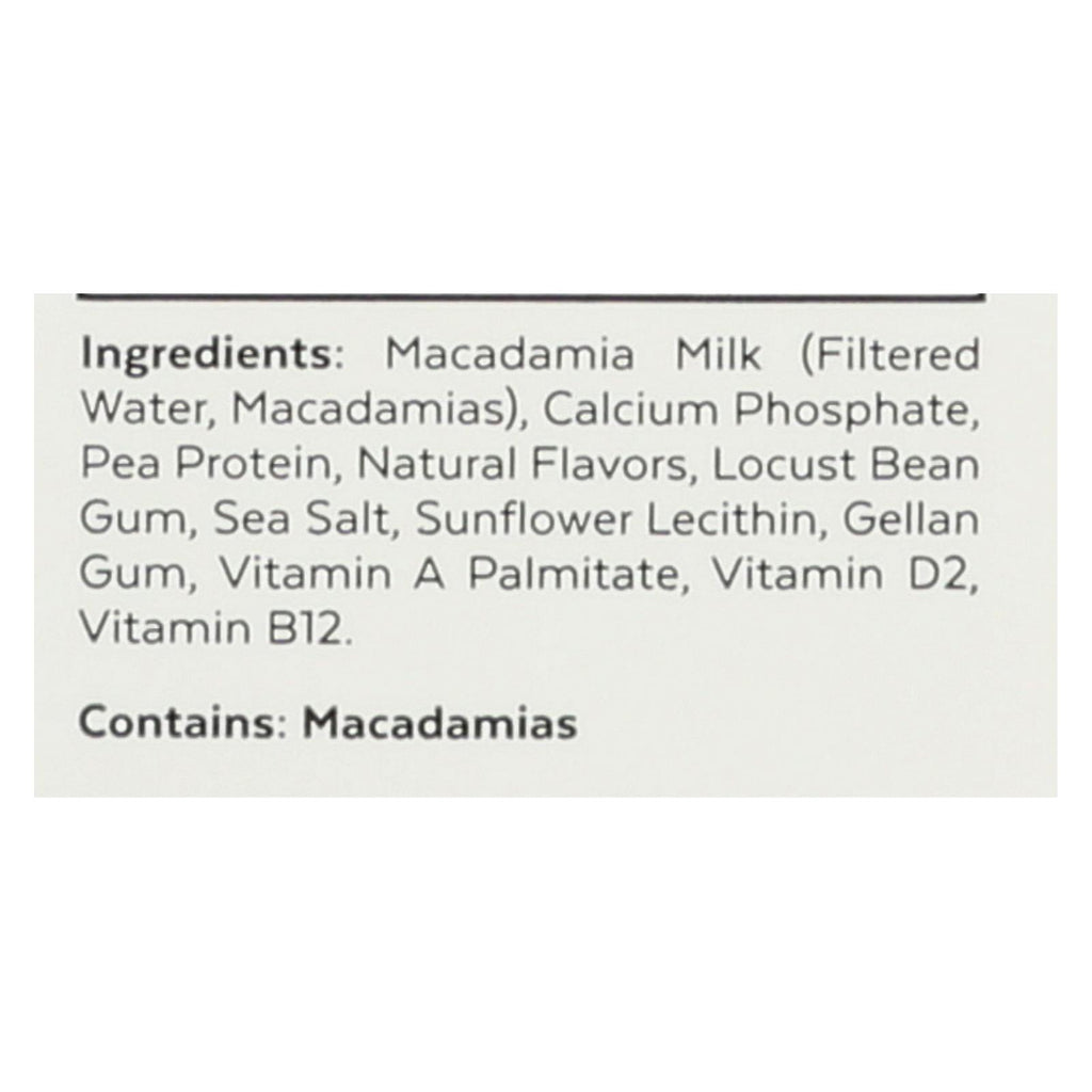 Milkadamia Unsweetened Vanilla Macadamia Milk (Pack of 6 - 32 Fl. Oz.) - Cozy Farm 