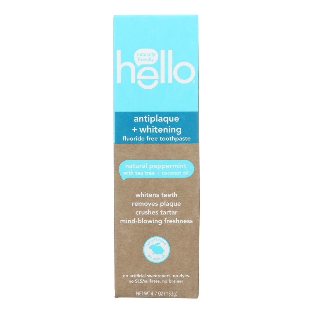 Hello Products LLC - The Best Antiplaque Whitening Fluoride Toothpaste (Pack of 6, 4.7 oz.) - Cozy Farm 
