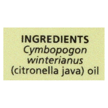 Aura Cacia Citronella Java Pure Essential Oil, 0.5 Fl Oz - Cozy Farm 