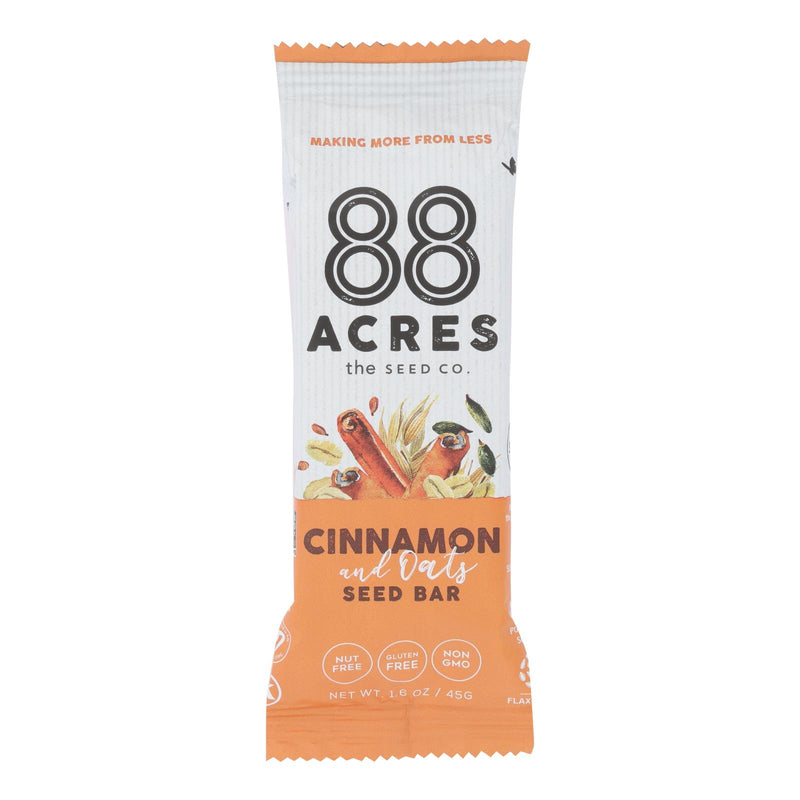 88 Acres Seed Bars Oats and Cinnamon (9-Pack, 1.6 Oz. Each) - Cozy Farm 
