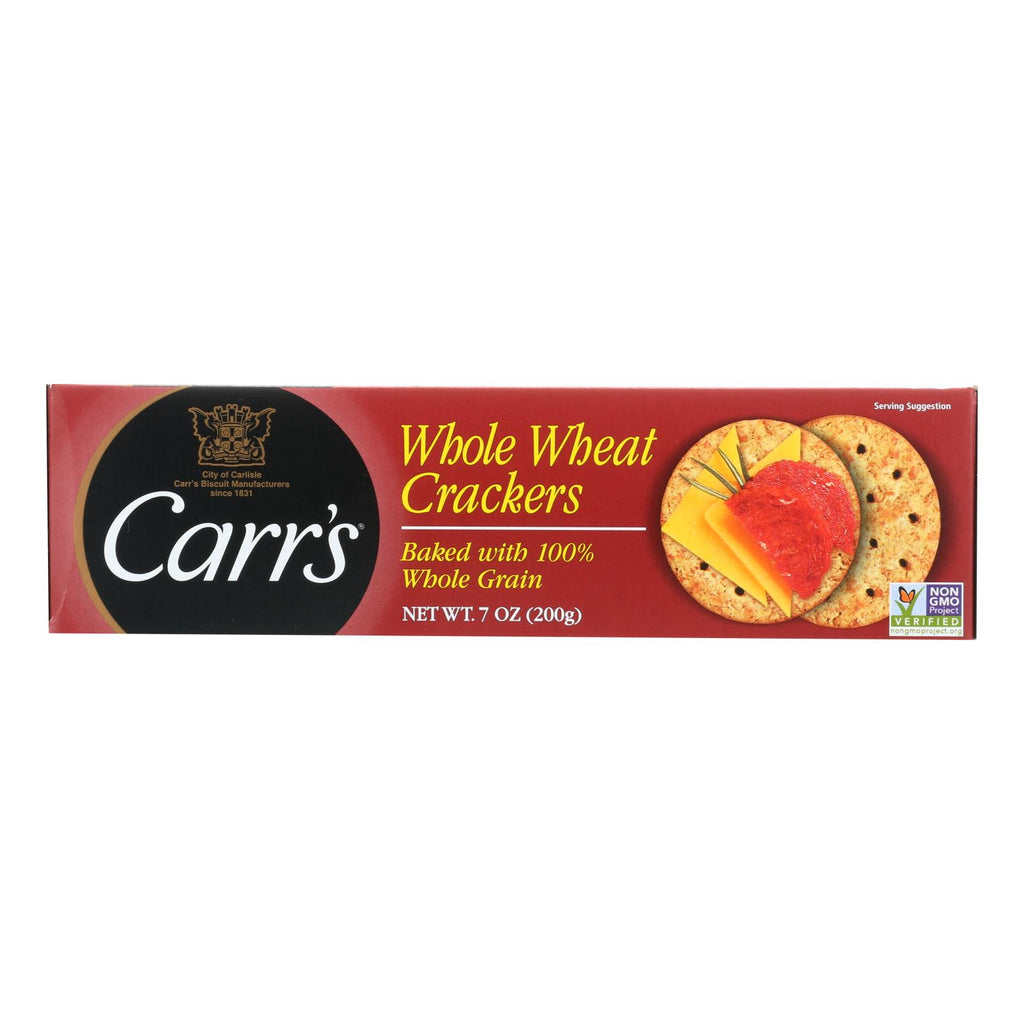 Carr's Whole Wheat Crackers, 12 Pack - 7.1 Oz. Each - Cozy Farm 