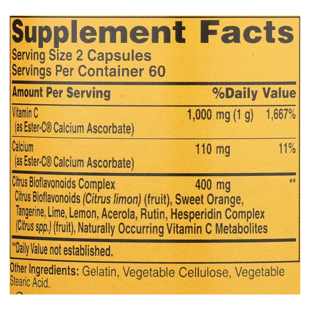American Health Ester-C with Citrus Bioflavonoids (120 Capsules) - 500 mg - Cozy Farm 